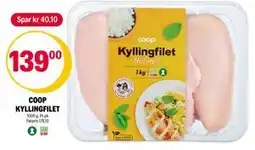 Coop Extra COOP KYLLINGFILET, NOK 139 tilbud