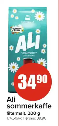 Spar Ali sommerkaffe, NOK 34.9 tilbud