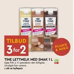 Coop Mega TINE LETTMELK MED SMAK 1 L tilbud