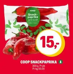 Coop Extra COOP SNACKPAPRIKA, NOK 15 tilbud