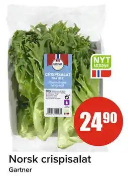 Spar Norsk crispisalat, NOK 24.9 tilbud