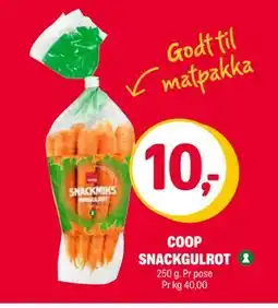 Coop Extra COOP SNACKGULROT, NOK 10 tilbud