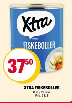 Coop Extra XTRA FISKEBOLLER, NOK 37.5 tilbud