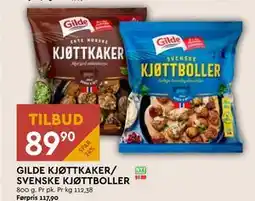 Coop Mega GILDE KJØTTKAKER/ SVENSKE KJØTTBOLLER, NOK 89.9 tilbud
