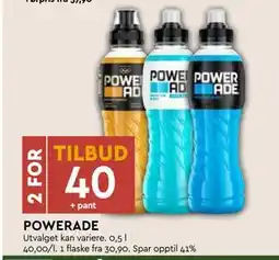 Coop Mega POWERADE, NOK 40 tilbud