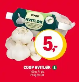 Coop Extra COOP HVITLØK, NOK 5 tilbud