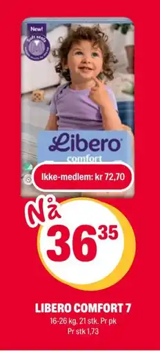 Coop Extra LIBERO COMFORT 7, NOK 72.7, Medlemspris tilbud