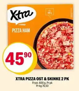 Coop Extra XTRA PIZZA OST & SKINKE 2 PK, NOK 45.9 tilbud