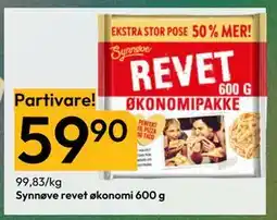 Gigaboks Synnøve revet økonomi 600 g, NOK 59.9 tilbud