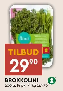 Coop Mega BROKKOLINI, NOK 29.9 tilbud