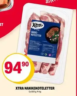 Coop Extra XTRA NAKKEKOTELETTER, NOK 94.9 tilbud