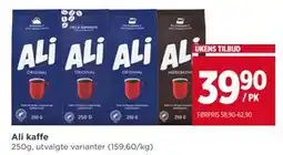 Meny Ali kaffe, NOK 39.9 tilbud