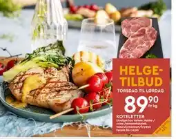 Coop Mega KOTELETTER, NOK 89.9 tilbud