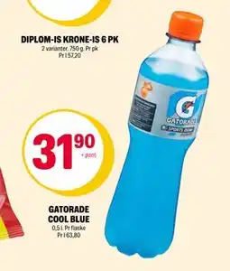 Coop Extra GATORADE COOL BLUE, NOK 31.9 tilbud