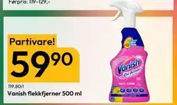 Gigaboks Vanish flekkfjerner 500 ml, NOK 59.9 tilbud