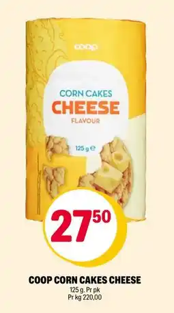 Coop Extra COOP CORN CAKES CHEESE, NOK 27.5 tilbud