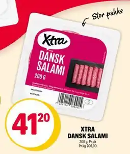 Coop Extra XTRA DANSK SALAMI, NOK 41.2 tilbud