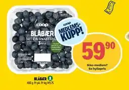 Coop Prix BLÅBÆR, Medlemspris tilbud