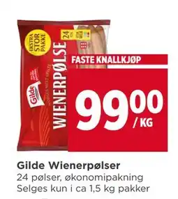 Meny Gilde Wienerpølser, NOK 99 tilbud