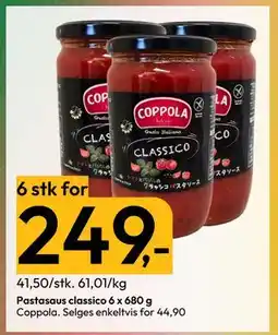 Gigaboks Pastasaus classico 6 x 680 g, NOK 249 tilbud