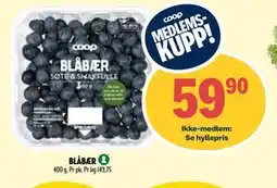 Coop Prix BLÅBÆR, Medlemspris tilbud