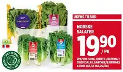 Meny NORSKE SALATER, NOK 19.9 tilbud