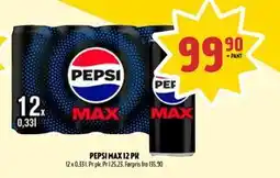 Coop Prix PEPSI MAX 12 PK, NOK 99.9 tilbud