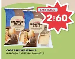 Matkroken COOP BREAKFASTROLLS, NOK 60 tilbud