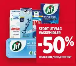 Meny STORT UTVALG VASKEMIDLER tilbud