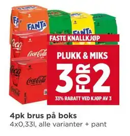 Meny 4pk brus på boks tilbud