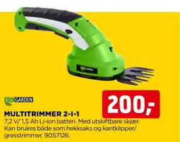 jem & fix GARDEN MULTITRIMMER 2-1-1 tilbud