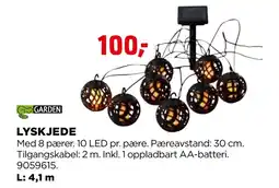 jem & fix GARDEN LYSKJEDE tilbud