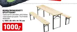 jem & fix BORD/BENKESETT STUTTGART tilbud