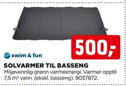 jem & fix Swim & fun solvarmer til basseng tilbud