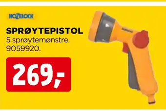 jem & fix HOZELOCK SPRØYTEPISTOL tilbud