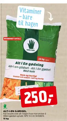 jem & fix ALT-I-EN GJØDSEL tilbud