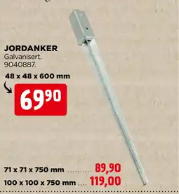 jem & fix JORDANKER Galvanisert. 9040887. tilbud