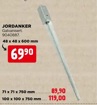 jem & fix JORDANKER Galvanisert. 9040887. tilbud