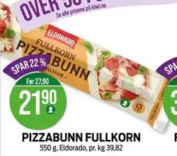 Kiwi PIZZABUNN FULLKORN, NOK 21.9 tilbud