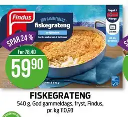 Kiwi FISKEGRATENG, NOK 59.9 tilbud