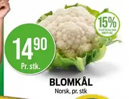 Kiwi BLOMKÅL, NOK 14.9 tilbud