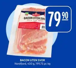 Rema 1000 BACON UTEN SVOR, NOK 79.9 tilbud