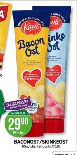 Kiwi BACONOST/SKINKEOST, NOK 29.9 tilbud