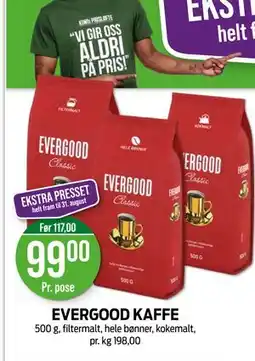 Kiwi EVERGOOD KAFFE, NOK 99 tilbud