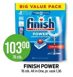 Kiwi FINISH POWER, NOK 103 tilbud