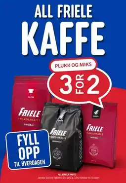 Rema 1000 ALL FRIELE KAFFE tilbud