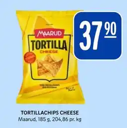 Rema 1000 TORTILLACHIPS CHEESE, NOK 37.9 tilbud
