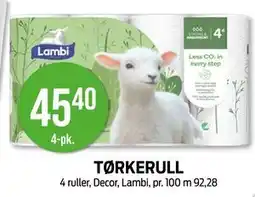 Kiwi TØRKERULL, NOK 45.4 tilbud
