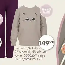 Sparkjøp Genser m/kattefjes, NOK 149.9 tilbud