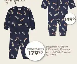 Sparkjøp Joggedress m/bilprint 95% bomull, 5% elastan, NOK 179.9 tilbud